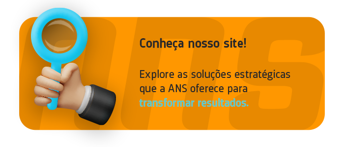 Botão visual para acessar o site oficial da ANS Marketing
